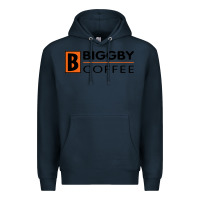 Navy biggby coffee Premium Hoodie - linhVisuals
