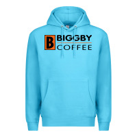 Ocean Blue biggby coffee Premium Hoodie - linhVisuals