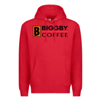 Red biggby coffee Premium Hoodie - linhVisuals