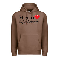 Chestnut Virginia Is For Lovers Premium Hoodie - linhVisuals