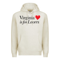 Oatmeal Heather Virginia Is For Lovers Premium Hoodie - linhVisuals