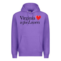 Purple Virginia Is For Lovers Premium Hoodie - linhVisuals