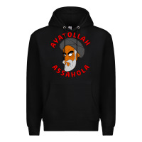 Black Ayatollah Assahola Premium Hoodie - linhVisuals