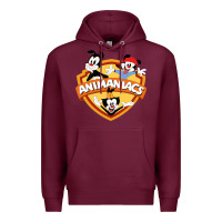 Burgundy animaniacs funny cats cartoon Premium Hoodie - linhVisuals