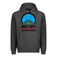 Charcoal Heather Big Sky Montana Champion Premium Hoodie - linhVisuals