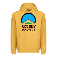 Mustard Big Sky Montana Champion Premium Hoodie - linhVisuals