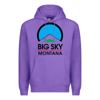 Purple Big Sky Montana Champion Premium Hoodie - linhVisuals