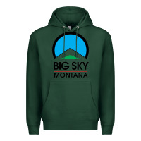 Sports Green Big Sky Montana Champion Premium Hoodie - linhVisuals