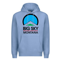 Colony Blue Big Sky Montana Champion Premium Hoodie - linhVisuals