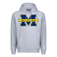 Heather Grey michigan Premium Hoodie - linhVisuals