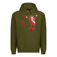 Army Green Mariah Carey Merry Christmas vintage retro Premium Hoodie - linhVisuals