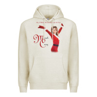 Oatmeal Heather Mariah Carey Merry Christmas vintage retro Premium Hoodie - linhVisuals