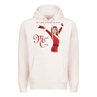 Pale Pink Mariah Carey Merry Christmas vintage retro Premium Hoodie - linhVisuals