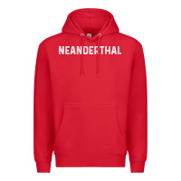 Red neanderthal funny gift for texas neanderthals Premium Hoodie - linhVisuals