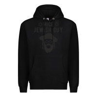 Black nice jewish guy funny gifts for hanukkah Premium Hoodie - linhVisuals