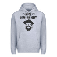 Heather Grey nice jewish guy funny gifts for hanukkah Premium Hoodie - linhVisuals
