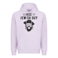Lilac nice jewish guy funny gifts for hanukkah Premium Hoodie - linhVisuals
