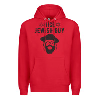Red nice jewish guy funny gifts for hanukkah Premium Hoodie - linhVisuals