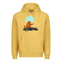 Antique Gold two cats Premium Hoodie - linhVisuals