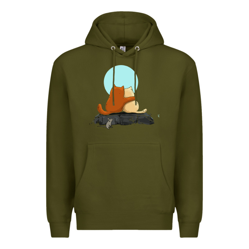 Two Cats Premium Hoodie by linhVisuals | Teevron