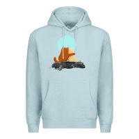 Blue Mist two cats Premium Hoodie - linhVisuals