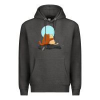 Charcoal Heather two cats Premium Hoodie - linhVisuals