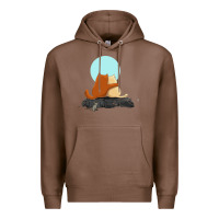 Chestnut two cats Premium Hoodie - linhVisuals