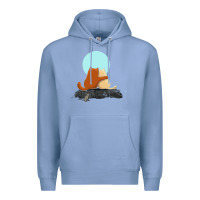 Colony Blue two cats Premium Hoodie - linhVisuals