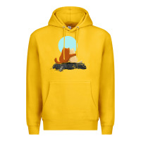 Lemon two cats Premium Hoodie - linhVisuals