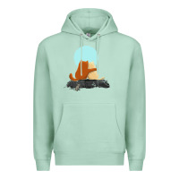 Seafoam two cats Premium Hoodie - linhVisuals