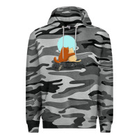 Slate Camo two cats Premium Hoodie - linhVisuals