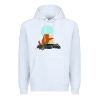 White two cats Premium Hoodie - linhVisuals
