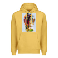 Antique Gold messi and ronaldo Premium Hoodie - linhVisuals