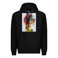 Black messi and ronaldo Premium Hoodie - linhVisuals