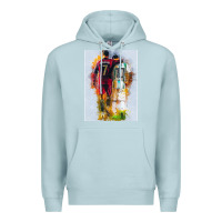 Blue Mist messi and ronaldo Premium Hoodie - linhVisuals