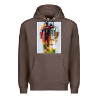 Coffee messi and ronaldo Premium Hoodie - linhVisuals
