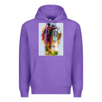 Purple messi and ronaldo Premium Hoodie - linhVisuals