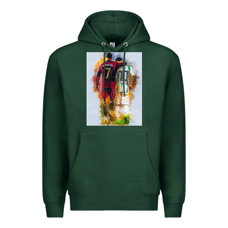 Messi And Ronaldo Premium Hoodie by linhVisuals | Teevron