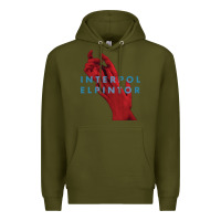 Army Green interpol Premium Hoodie - linhVisuals