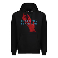 Black interpol Premium Hoodie - linhVisuals