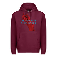 Burgundy interpol Premium Hoodie - linhVisuals