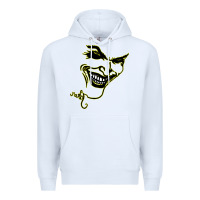 White J O K E R Premium Hoodie - linhVisuals