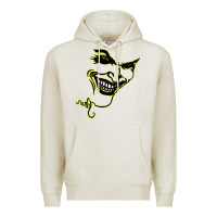 Oatmeal Heather J O K E R Premium Hoodie - linhVisuals