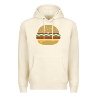 Sandshell vintage burger print Premium Hoodie - linhVisuals