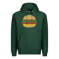 Vintage Burger Print Premium Hoodie | Teevron