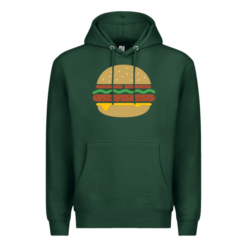 Vintage Burger Print Premium Hoodie by linhVisuals | Teevron