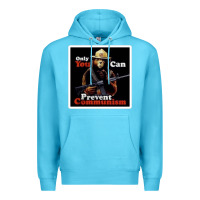 Ocean Blue only you can prevent communism Premium Hoodie - linhVisuals