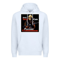 White only you can prevent communism Premium Hoodie - linhVisuals