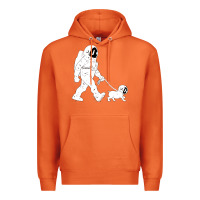 Carrot walking the dog astronaut Premium Hoodie - linhVisuals