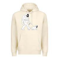 Sandshell walking the dog astronaut Premium Hoodie - linhVisuals